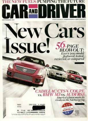 CAR & DRIVER 2010 SEPT - NEW CARS ISSUE, ATV SHOOTOUT, M3 vs. RS5 vs. CTS-V